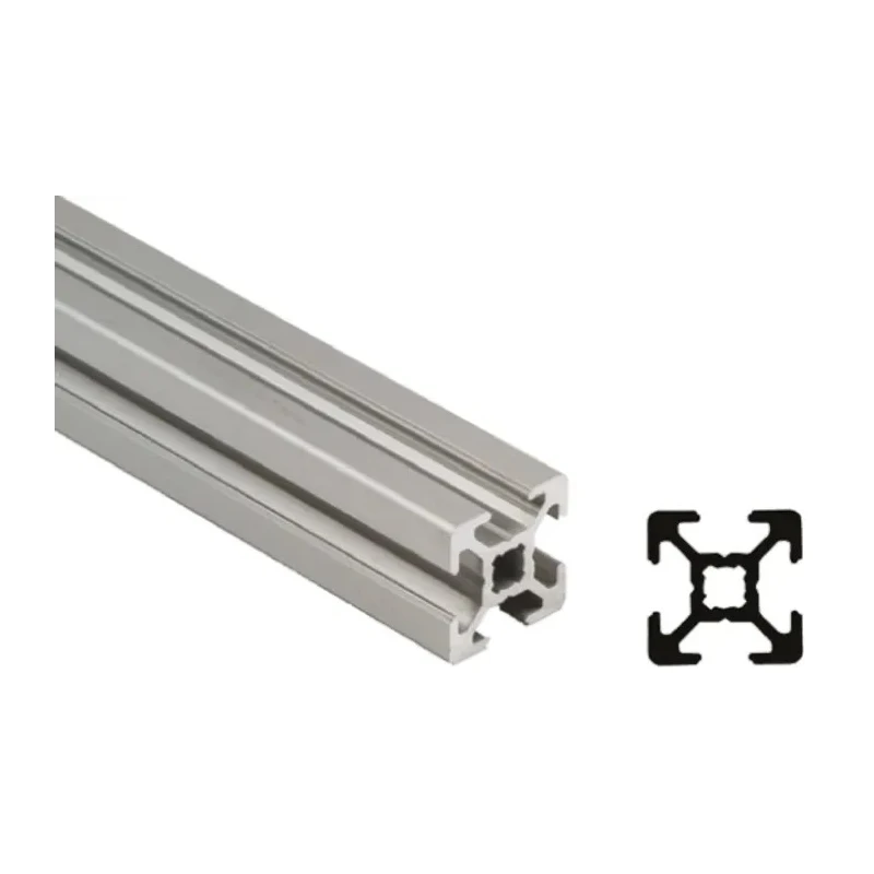 Bosch Rexroth Silver Aluminium Strut Profile 20 x 20 mm 6 mm Groove, 3 m Length, Series MGE 13.2 3842992888/3000