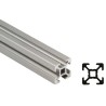 Bosch Rexroth Silver Aluminium Strut Profile 20 x 20 mm 6 mm Groove, 3 m Length, Series MGE 13.2 3842992888/3000
