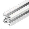 Bosch Rexroth Silver Aluminium Strut Profile 20 x 20 mm 6 mm Groove, 3 m Length, Series MGE 13.2 3842992888/3000