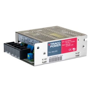 TRACOPOWER Switching Power Supply 24V dc 60W Chassis Mount TXL 060-24S