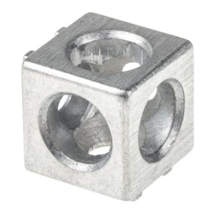 Bosch Rexroth S6 Corner Cube Kit Connecting Component, Strut Profile 20 mm, Groove Size 6 mm 3842549860