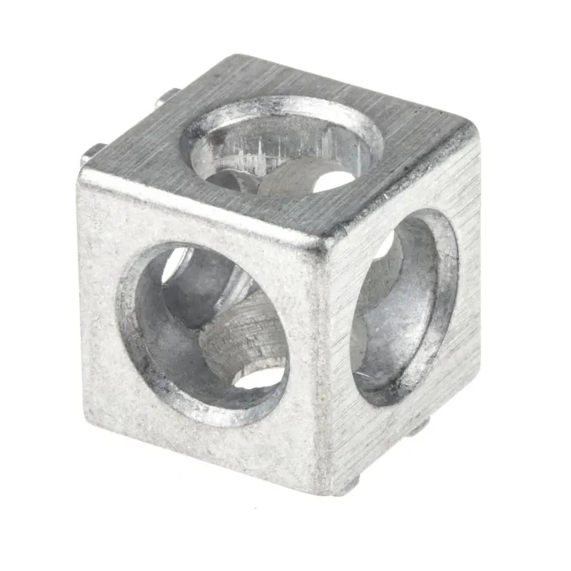 Bosch Rexroth S6 Corner Cube Kit Connecting Component, Strut Profile 20 mm, Groove Size 6 mm 3842549860