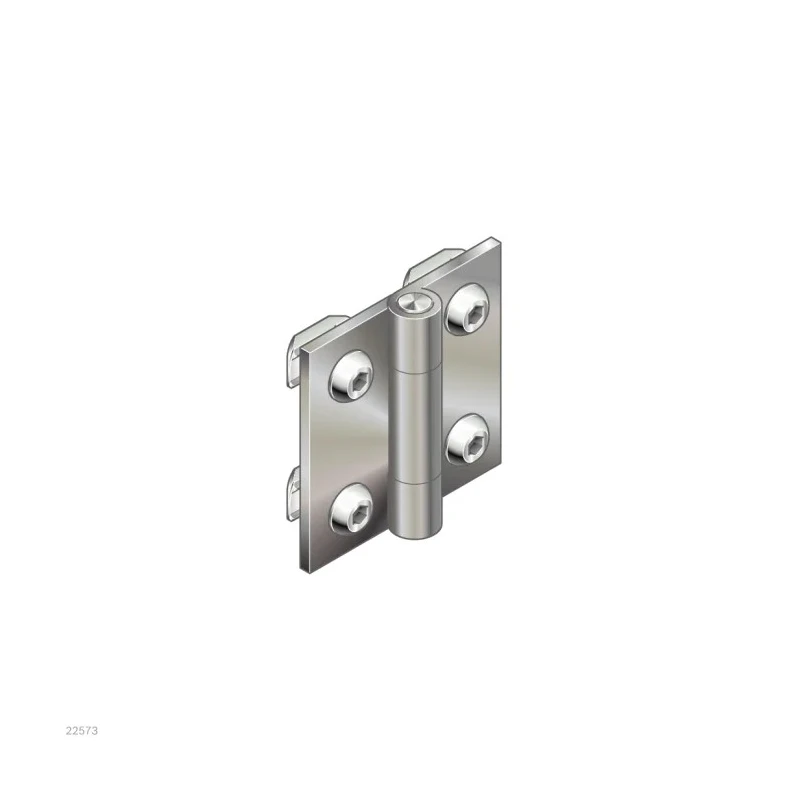 Bosch Rexroth Stainless Steel Door Hinge with MGE 6 mm Slot for 20 mm Strut Profile 3842535684