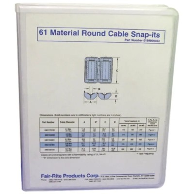 Fair-Rite 18 Piece Cable Joint Ferrite Kit RoHS Compliant 0199000033