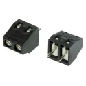 Phoenix Contact PCB Terminal Block 2-Contact 3.81 mm Pitch Through Hole Solder Black Polyamide MKDS 1/ 2-3.81 HT BK 1985823