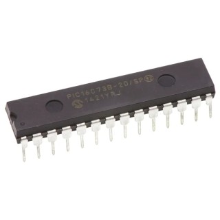 Microchip 8-bit PIC16C Microcontroller EPROM 7kB 20 MHz 28-Pin SPDIP PIC16C73B-20/SP
