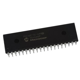 Microchip 8-bit PIC Microcontroller 7kB FLASH 20 MHz 40-Pin PDIP PIC16F74-I/P