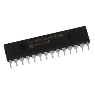 Microchip 8 bit PIC Microcontroller 20 MHz 14kB FLASH 28-Pin SPDIP PIC16F873-20/SP