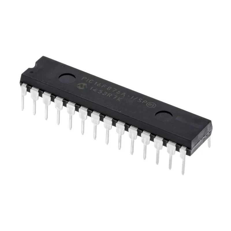 Microchip 8-bit PIC16F Microcontroller, 20 MHz, 14.3 kB Flash, 256B RAM, 28-Pin SPDIP PIC16F876A-I/SP