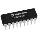 Microchip 8 Bit PIC Microcontroller 3.5kB FLASH 4 MHz USART Mid-Range Core PDIP 18-Pin PIC16F628-04I/P