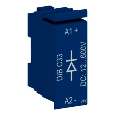 WEG Surge Suppressor Block Diode Accessory for Use with CWB9 to CWB38 Contactors DC Coil 
