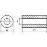 Fair-Rite Ferrite Core Bead 14.5 mm Height, 4.5 mm ID 9.5 mm OD, 43 Material, Suppression Components 2643375002