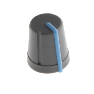 RS PRO 13 mm Diameter Grey Plastic Push-On Potentiometer Knob for 6 mm D Shaped Shaft 467-5973