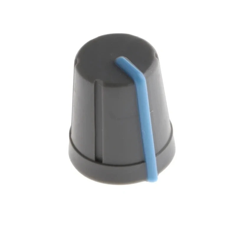 RS PRO 13 mm Diameter Grey Plastic Push-On Potentiometer Knob for 6 mm D Shaped Shaft 467-5973