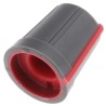 RS PRO 13 mm Diameter Grey Plastic Push-On Potentiometer Knob for 6 mm D Shaped Shaft 467-5967