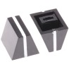 RS PRO Potentiometer Knob 11 mm Diameter Black Plastic Wedge Shaped 4 mm Shaft Diameter 467-6077