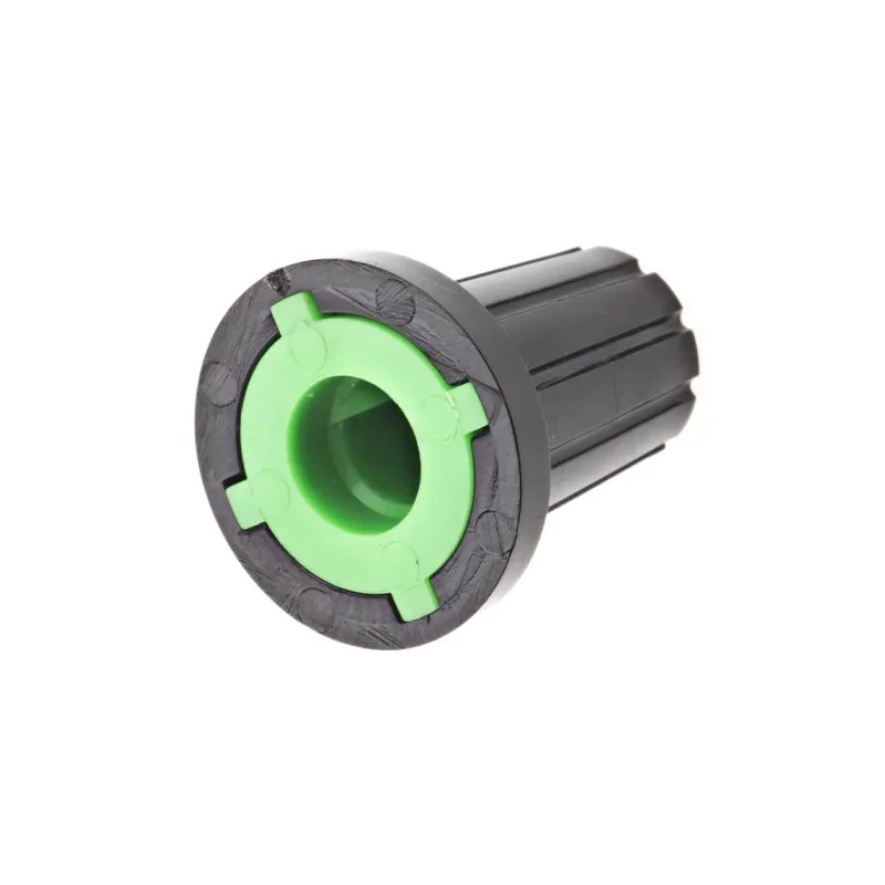 RS PRO 17 mm Knob Diameter Black Push-On Potentiometer Knob for 6 mm D Shaped Shaft 467-6061