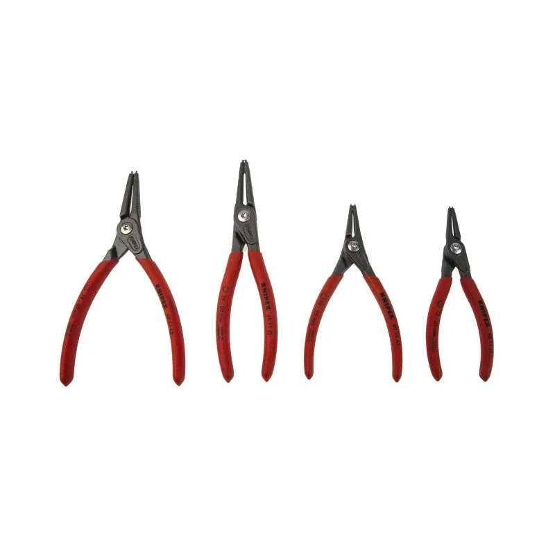 Knipex 4-Piece Circlip Plier Set, Heavy Duty Precision Circlip Pliers in Robust Polyester Fabric Kit 00 19 57