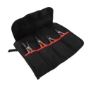Knipex 4-Piece Circlip Plier Set, Heavy Duty Precision Circlip Pliers in Robust Polyester Fabric Kit 00 19 57