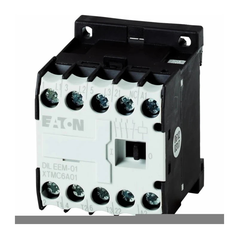 Eaton DILEEM Contactor, 230V AC Coil, 3-Pole, 9 A, 3 kW Power Rating, 3 NO, 400V AC 051633 DILEEM-01(230V50HZ,240V60HZ)