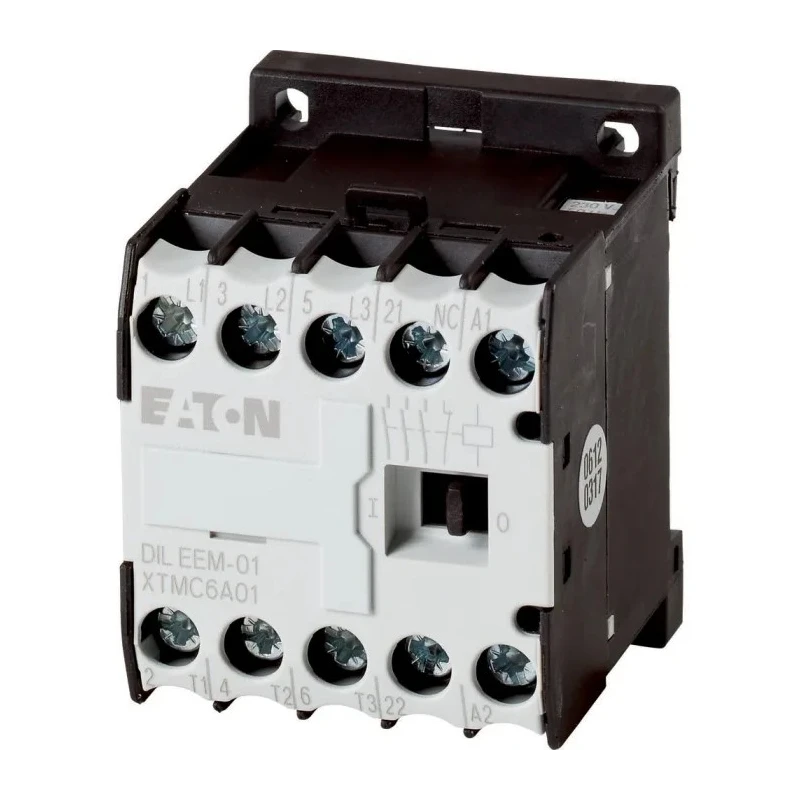 Eaton DILEEM Contactor 24V DC Coil, 1-Pole, 6.6 A, 3 kW Power, 3 NO, 690V AC 051650 DILEEM-01-G(24VDC)
