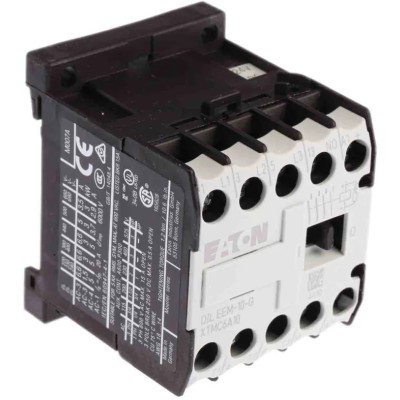 Eaton DILEEM Contactor 24V dc Coil 3-Pole 6.6A 3 kW 3 NO 690V ac 051643 DILEEM-10-G(24VDC)