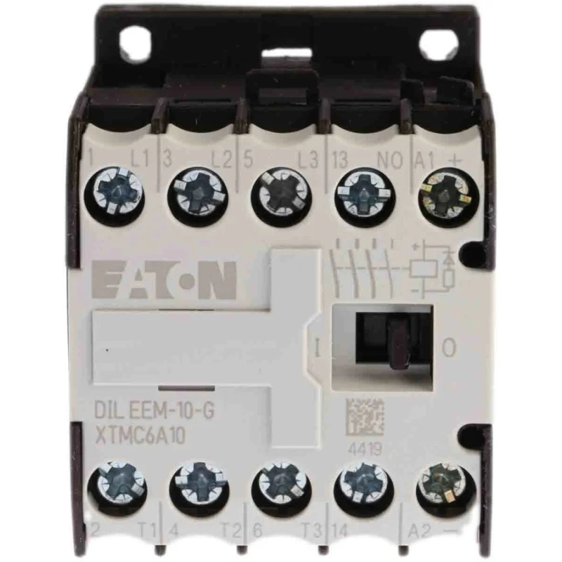 Eaton DILEEM Contactor 24V dc Coil 3-Pole 6.6A 3 kW 3 NO 690V ac 051643 DILEEM-10-G(24VDC)