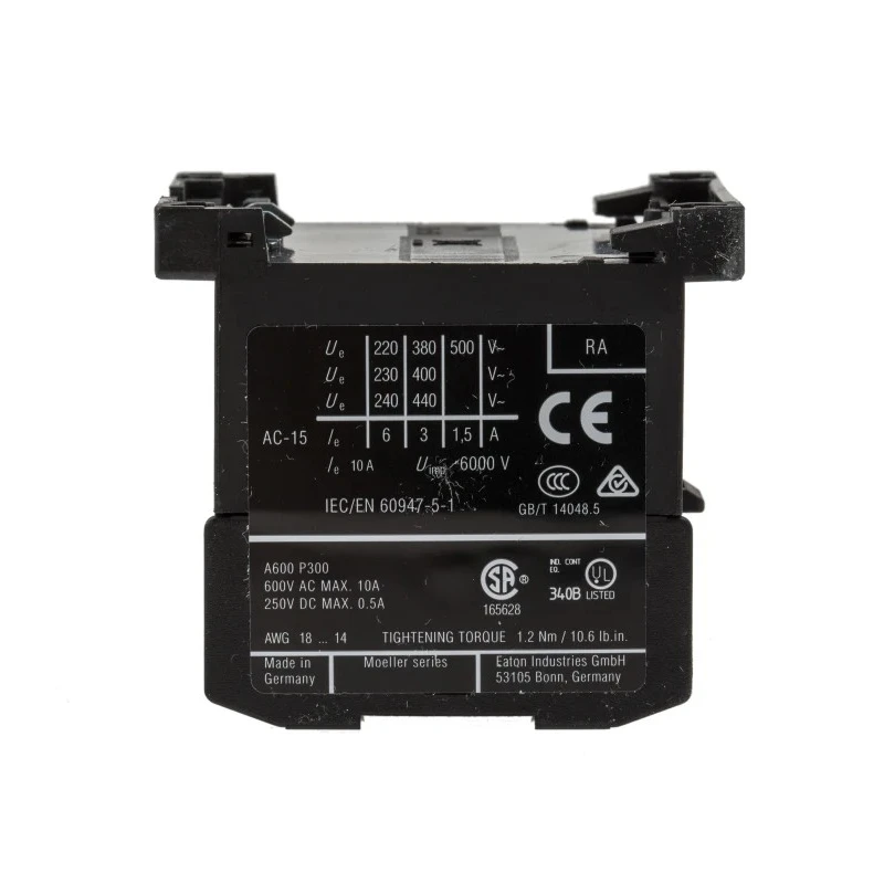 Eaton DILER Contactor 24V DC Coil 4-Pole 3A 3 NO/1 NC 400V AC 010157 DILER-31-G(24VDC)