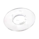 RS PRO 29 mm Knob Diameter Clear Plastic Potentiometer Dial for 11 mm Circular Shaft 468-0638