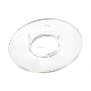 RS PRO 29 mm Knob Diameter Clear Plastic Potentiometer Dial for 11 mm Circular Shaft 468-0638