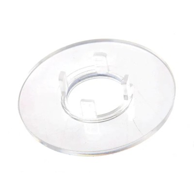 RS PRO 29 mm Knob Diameter Clear Plastic Potentiometer Dial for 11 mm Circular Shaft 468-0638