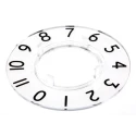 RS PRO Potentiometer Dial Knob 46.8 mm Diameter Clear Plastic for 24 mm Circular Shaft 468-0767