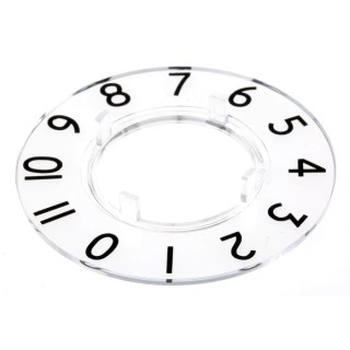 RS PRO Potentiometer Dial Knob 46.8 mm Diameter Clear Plastic for 24 mm Circular Shaft 468-0767