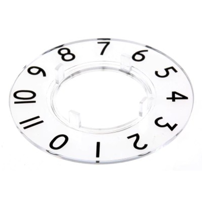 RS PRO Potentiometer Dial Knob 46.8 mm Diameter Clear Plastic for 24 mm Circular Shaft 468-0767