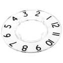 RS PRO 46.8 mm Knob Diameter Clear Potentiometer Dial for 24 mm Shaft Circular 468-0773