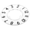 RS PRO 46.8 mm Knob Diameter Clear Potentiometer Dial for 24 mm Shaft Circular 468-0773