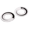 RS PRO 46.8 mm Knob Diameter Clear Potentiometer Dial for 24 mm Circular Shaft 468-0789