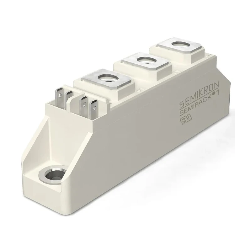 Semikron Danfoss Diode/Thyristor Module SCR 1200 V, 106 A 150 mA 2.25 kA 1.65 V SKKH 106/12 E