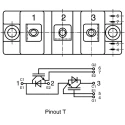 Semikron Danfoss N-Channel Dual Half Bridge IGBT Module, 100 A 1200 V, 7-Pin SEMITRANS Panel SKM100GB125DN