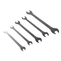 RS PRO 5-Piece Chrome Molybdenum Steel Open End Spanner Set 8 x 9 To 16 x 17 mm 468-3609