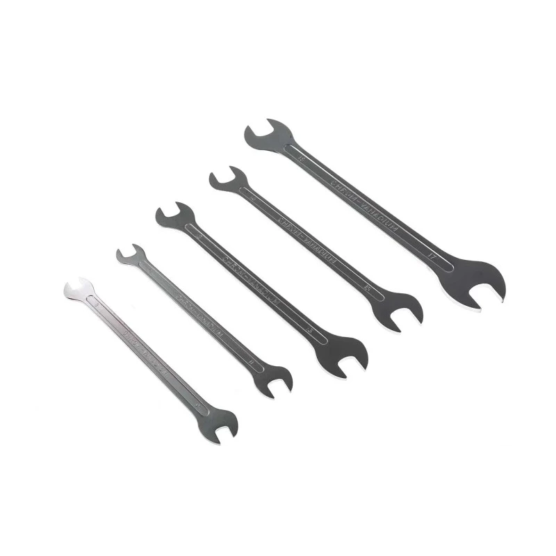 RS PRO 5-Piece Chrome Molybdenum Steel Open End Spanner Set 8 x 9 To 16 x 17 mm 468-3609