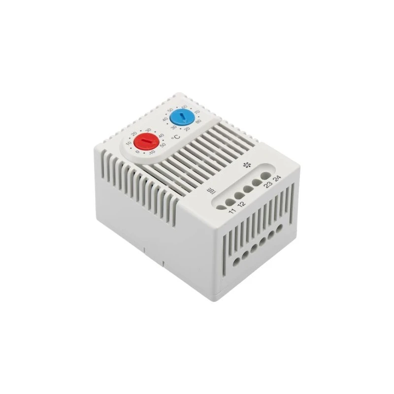 STEGO NC/NO Enclosure Thermostat 120V AC 250V AC 80 °C Max Operating Temperature -10 °C Min Operating Temperature 01175.0-00