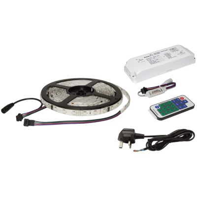 PowerLED LED Light Kit Digital RGBD Colour-Chasing 12 V 48 LEDs IP65 Flexible Strip F10-RGBD-12-48-65-KIT