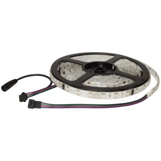 PowerLED 12V RGB LED Strip, 3000K Colour Temperature, 5 m Length, IP65, 14.4W per Metre, 48 LEDs per F10-RGBD-12-48-65-FP