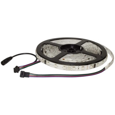 PowerLED 12V RGB LED Strip, 3000K Colour Temperature, 5 m Length, IP65, 14.4W per Metre, 48 LEDs per F10-RGBD-12-48-65-FP