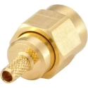 Rosenberger 32 Series Coaxial Connector Cable Male SMA, 50 Ω, Straight Body Crimp 32S107-303L5