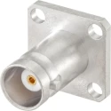 Rosenberger 51 Series Coaxial Connector Flange Female BNC 50 Ω Straight Body Solder 51K404-200N5