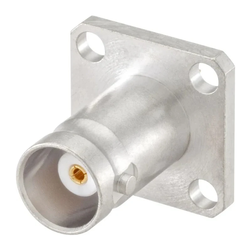 Rosenberger 51 Series Coaxial Connector Flange Female BNC 50 Ω Straight Body Solder 51K404-200N5