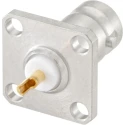 Rosenberger 51 Series Coaxial Connector Flange Female BNC 50 Ω Straight Body Solder 51K404-200N5