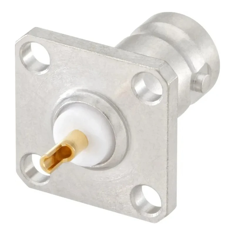 Rosenberger 51 Series Coaxial Connector Flange Female BNC 50 Ω Straight Body Solder 51K404-200N5